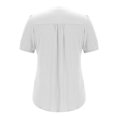 thumbnail image 6 of fatyb Women's Button V Neck Tunic Tops Short Sleeve Pleated T Shirts Loose Summer Casual Blouses, 6 of 7