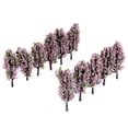 thumbnail image 4 of 20pcs Modelo Rosado y Verde Flores Escala 1/200 de Tren Paisaje Baoblaze Modelo RR y trenes, 4 of 5