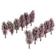 thumbnail image 4 of 20pcs Árboles Modelo W / Flowers Ferrocarril Ferrocarril Diorama Paisaje HO Macarena Modelo RR y trenes, 4 of 5