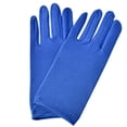 thumbnail image 2 of Adult Spandex Gloves,Short Stretchy Opera Gloves for Halloween Party Costume 1920s Flapper Accessories Blue, 2 of 4