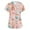 #5B-Light pink&1227, variant on Fabrcox S-5XL Easter Bunny Eggs Print Holiday Scrubs for Women V Neck Short Sleeve Easter Stretch Nurse Uniform with Pocket