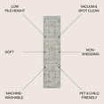 thumbnail image 3 of JONATHAN Y WASHABLE 2 x 8 Runner Rug, Shaii Global Medallion - Light Gray/Brown, WSH319B-28, 3 of 9