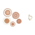 thumbnail image 1 of Artesanía de pared, tapiz de ratán tejido, decoración abstracta, escultura de resina, adorno artístico, ideal para sala de estar, comedor o cualquier, 1 of 8