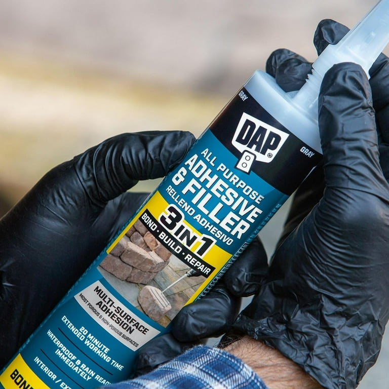 DAP 7079828000 All Purpose 3in1 Adhesive & Filler, Grey - Walmart.com 