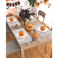 thumbnail image 5 of Halloween Placemats Set of 4 Pumpkin Skull Place Mats Fall Placemat Bat CobWeb Table Mats for Dining Kitchen Table Holiday Dinner Party Home Decorations 13x19 Inch, 5 of 8