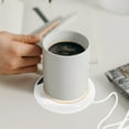 thumbnail image 4 of Minkissy Smart Adjustable Temperature Mug Warmer for Desk with Rapid Heating and Stylish White Finish, 4 of 8