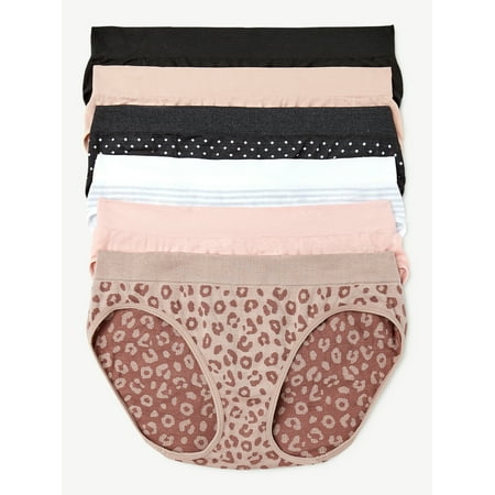 

Joyspun Women s Seamless Bikini Panties 6-Pack Sizes XS to 3XL