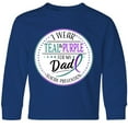 thumbnail image 3 of Inktastic Suicide Prevention- I Wear Teal and Purple for My Dad Long Sleeve Youth T-Shirt, 3 of 5