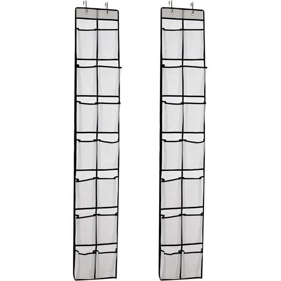 Over-the-Door Shoe Organizer – Multi-Pocket Hanging Storage for Closet Doors, Breathable Mesh Design, Space-Saving Solution for Shoes & Accessories (Multi-Pack)