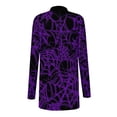 thumbnail image 6 of Floleo Clearance Fall Clothes For Women Fashion Woman Long Sleeve T-Shirt Autumn Open Front Christmas Cardigan Loose Outerwear Printing Blouse Coat Tops Red, 6 of 6