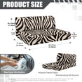 thumbnail image 7 of XYZCANDO Zebra RV Dinette Cushion Covers Universal RV Accessories for Inside Bench Cushion Comfortable 2 Seat Sofa Cover Stretchable Slip Covers for Loveseat Black, 7 of 7