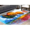 thumbnail image 2 of Colorful Trees Painting Rugs, Autumn Rug, View Rug, Bridesmaid Gift, Printed Rug, Hallway Soft Rug, Gift For The Home, Anti-Slip Carpet, 2.6'x9.2' - 80x280 cm, 2 of 8