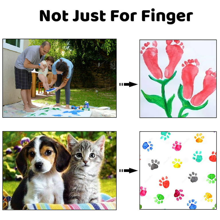 iMustech Washable Finger Paint, Non Toxic Kids Fingerpaints For Toddlers  (12 Colors X 1.02 Fi.Oz) - Washable Finger Paint, Non Toxic Kids  Fingerpaints For Toddlers (12 Colors X 1.02 Fi.Oz) . shop