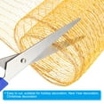 thumbnail image 4 of 2pcs Decorative Mesh, 5.9in x 10 Yard Mesh Ribbon Roll Foil Metallic for Christmas Tree Decoration, Gold, 4 of 6