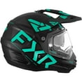 FXR Torque X Team Helmet W/ Elec. Shield and Sun Shade Black / Mint XS