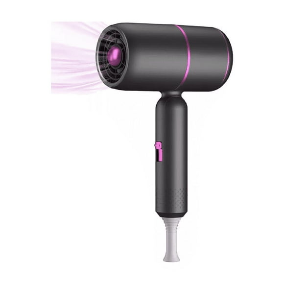 Secadora De Cabello Profesional Portátil De 2000w Y 3 Velocidades Negra