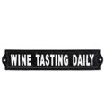 thumbnail image 1 of Abbott Collection AB-27-IRONAGE-476 12 in. Wine Tasting Daily Sign, Black, 1 of 1