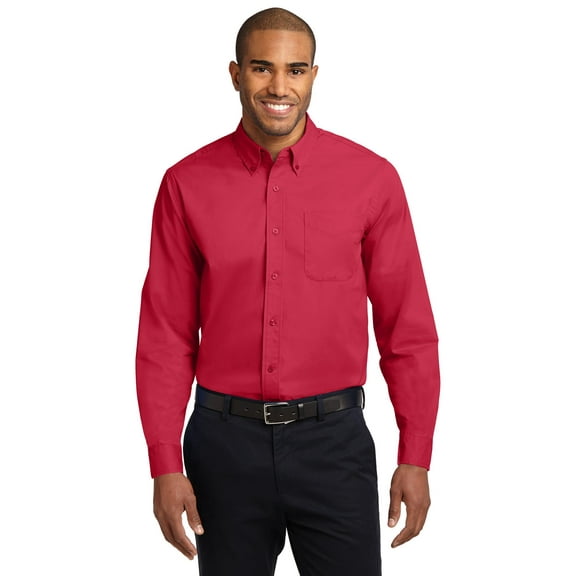 Port Authority Men’S Tall Long Sleeve Easy Care Shirt. Tls608.
