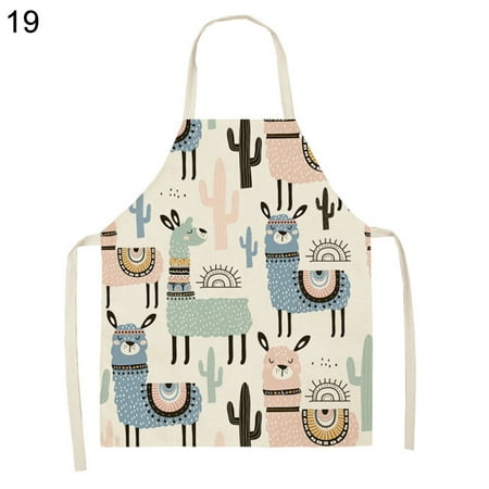 

Adjustable Cute Apron Sleeveless Cartoon Practical Women Men Cooking Apron Household Supplies