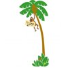 Elephants on the Wall E 5-1158 Monkey in a Tree - Paint It Yourself