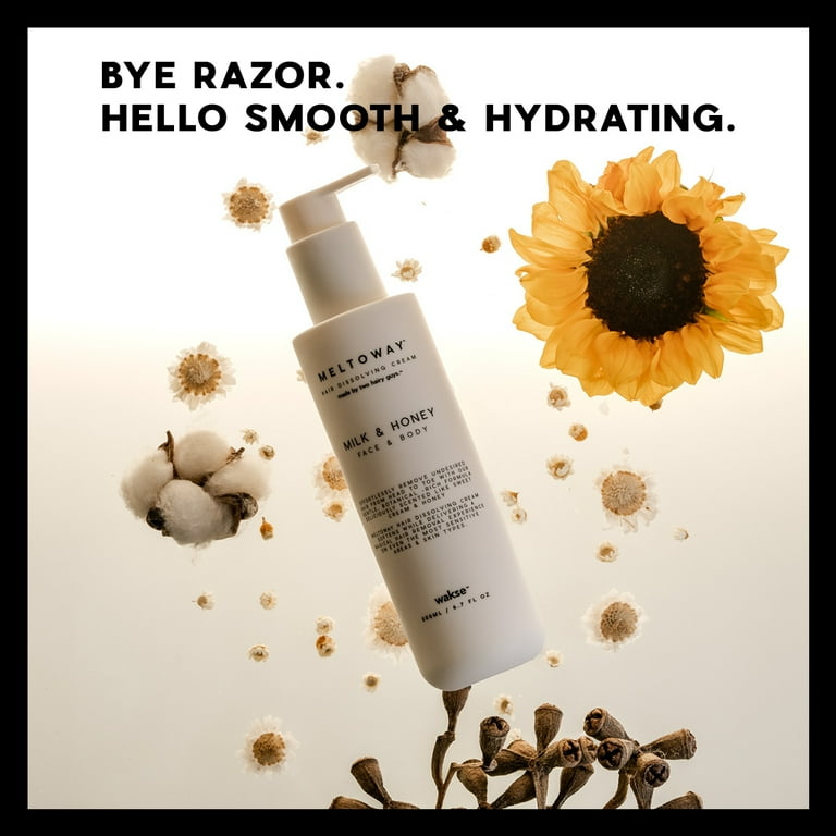 Meltoway by Wakse Milk & Honey Hydrating Hair Removal Cream Honey