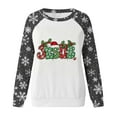 thumbnail image 4 of SwiftWear Women's Jesus Sweatshirt Merry Christmas Crewneck Tops Soft Stretch Fabric with Festive Design Long Sleeve Shirt Dark Gray, 4 of 4