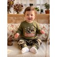 thumbnail image 6 of Boys 2-piece Outfit, Long Sleeve Dogs Sweatshirt with Camouflage Sweatpants, 6 of 10