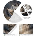 thumbnail image 2 of FMSHPON Running Horse Portrait Xmas Christmas Tree Skirt Stand Mat for Holiday Party Decoration Indoor Outdoor 48 inches, 2 of 6
