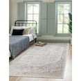 thumbnail image 2 of Unique Loom Oxford Medallion Intricate Design Rug 3' x 5' 3 Rectangle Cream/Gray, 2 of 2