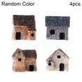 thumbnail image 2 of Visland 4PCS Miniature Fairy Garden Stone House - Mini Fairy Cottage House for Garden & Patio Decoration - Accessories for Home Decoration Outdoor Dcor, 2 of 8