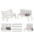 thumbnail image 3 of Raindrops  2 Pcs 1 6 Scale Doll Furniture Miniature Dollhouse Accessories Horizontal Bench, 3 of 8