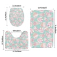 thumbnail image 2 of Bathroom Rugs Sets 3 Piece - Conch Shells Print No.9023 Absorbent Non Slip Bath Mats, U-Shape Toilet Lid Cover, Contour Mat, Soft Washable Shower Mats Bath Rug Mat for Bathroom Tub Toilet, 2 of 7