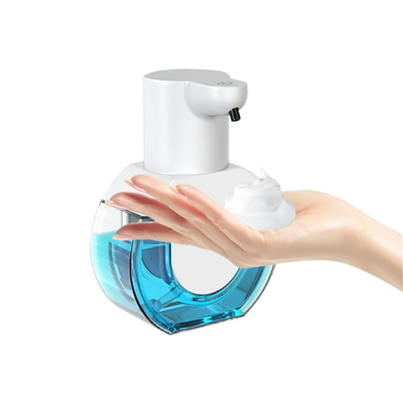 Automatic Soap Dispenser Smart Foaming Hand Soap Dispenser Touchless Soap Dispenser Rechargeable Bathroom Countertop Soap Pump for Toilet Hotel Kitchen Bathroom Type 1