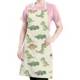 thumbnail image 5 of Cartoon Dinosaurs Apron-Garden Aprons for Women with Pockets-Cotton Linen Waterproof Kitchen Cooking Gardening Aprons Adjustable for Kitchen,Cooking,BBQ and Salon 33x27 Inch, 5 of 7