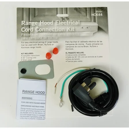 Broan Nutone Range Hood Electrical Cord Connection Kit Hck44