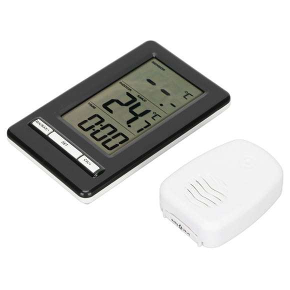 Indoor Outdoor , Portable Wall Mounted Household Electronic Low Power Consumption Clock Display For Measure Temperature
