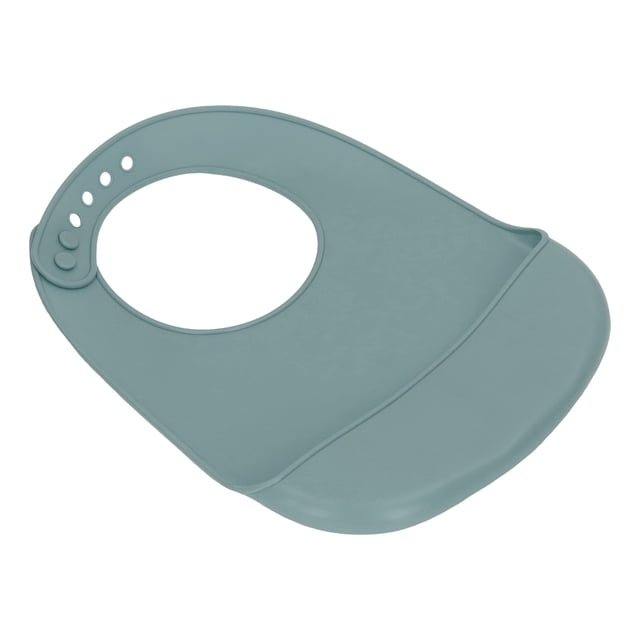 Babero de Silicona, Sujetadores de cuello Imperesles Suaves de Silicona Segura para Niños Pequeños Ajustables Fácil de Limpiar para Niños Pequeños