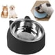 thumbnail image 1 of Cuencos para gatos, cuenco de acero inoxidable para mascotas de 200 ml, cuenco antivómitos para gatos, cuenco antideslizante para perros y gatos con soporte elevado inclinado de 15 °,, 1 of 5