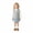 Grey, variant on Toddler Kids Sweater Vest V Neck Cable Knit Sleeveless Uniform Knitwear
