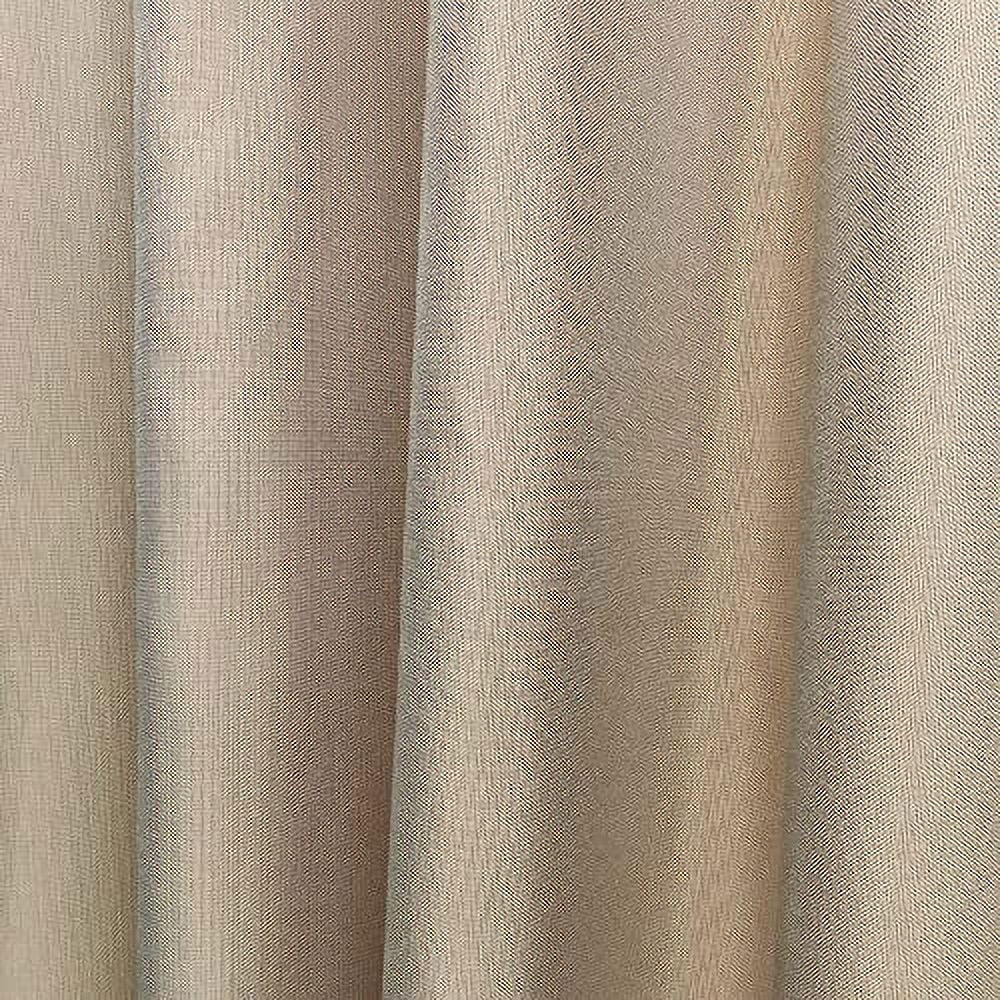 Exclusive Home Curtains Biscayne Indoor/Outdoor Two Tone Textured Grommet Top Curtain Panel Pair, 54x63, Sand