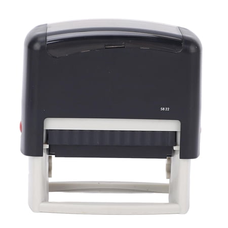 Rupoun Self Inking Stamper Letter Number Symbol Refillable Automatic Press Stamp for Office School Home 58x22MM (2.3 x 0.9 inches) Black Shell