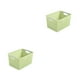 thumbnail image 3 of Cateissary Caja de plástico duradera - Organizador de almacenamiento apilable para habitación o dormitorio Organizador de dormitorio Cesta verde METRO 2piezas, 3 of 4