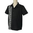 thumbnail image 2 of Men Casual Shirts Panel Pattern Button Down Shirt, 2 of 5