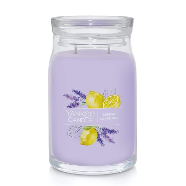 Vela Yankee Candle Aromatizada Limón Lavanda 590 mL con 2 Mechas