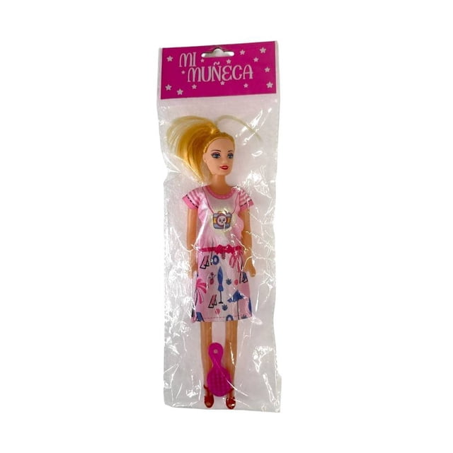 Muñeca Prichos con Cepillo Rosa