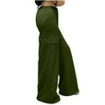 thumbnail image 4 of ZHUGeLI Cargo Pants Women High Waisted Casual Wide Leg Womens Cargo Pants Baggy Y2K Cargos Pants with Pockets, 4 of 5