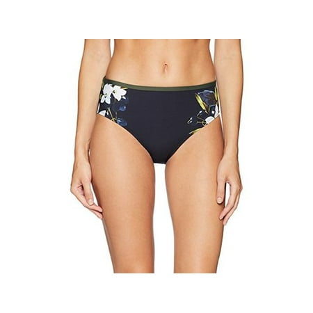 La Blanca Women s High Waist Hipster Bikini Swimsuit Bottom  Black/Floral  14