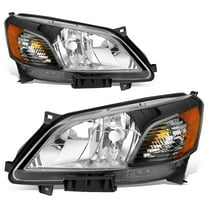 DNA Motoring For 13-21 Nissan NV200 Black Amber Corner Headlight Lamps Pair Replacement
