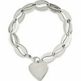 thumbnail image 4 of Stainless Steel Polished Heart 8.5In Bracelet Made In China -Jewelry By Sweet Pea, 4 of 8