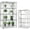 Fully Transparent, variant on Waterproof Shelf Cover,600D Heavy Duty Wire Shelving Unit Cover,Three Side See Through Panel Clearly Visible (Fits 36" Wx18 Dx72 H Shelves)